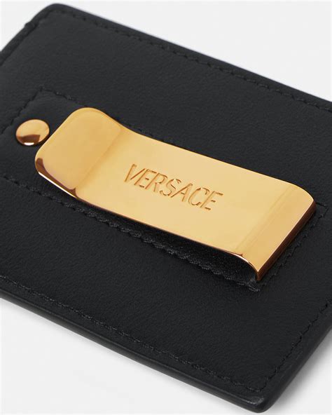 versace men card holder|Versace tribute card holder.